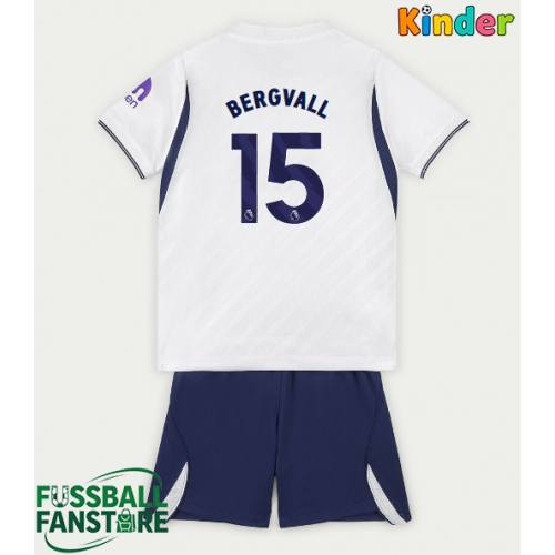 Tottenham Hotspur Lucas Bergvall #15 Replik Heimtrikot Kinder 2026-27 Kurzarm (+ Kurze Hosen)